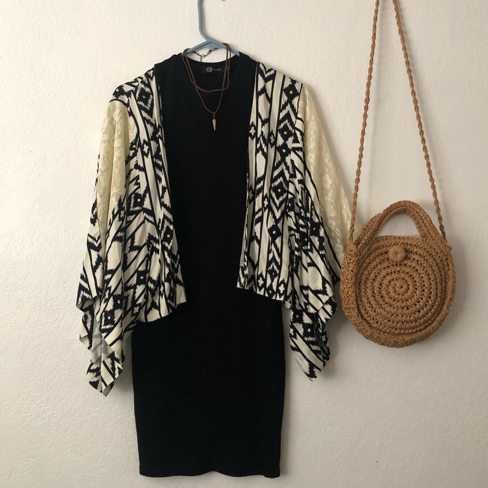 Cropped kimono